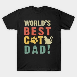 World's Best Cat Dad Costume Gift T-Shirt